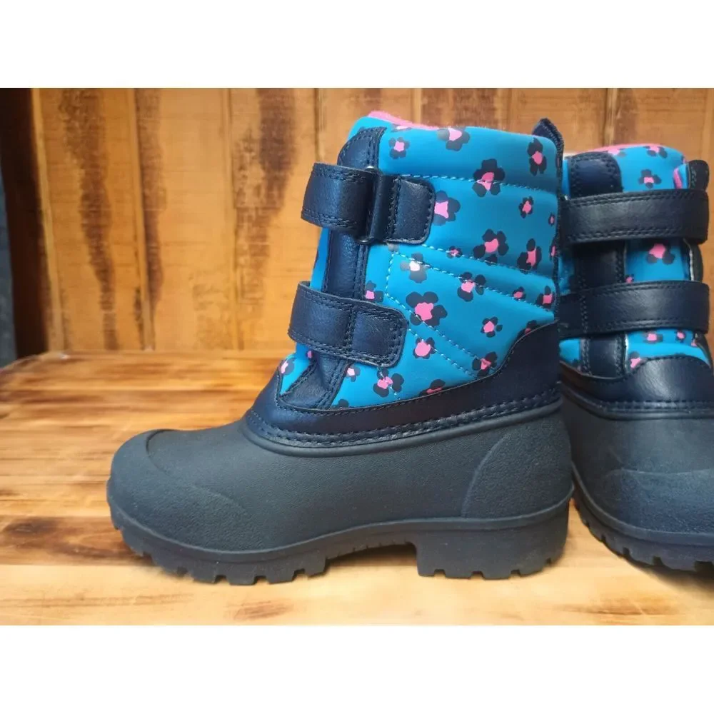 Carter's Girl's Winter Boots‎ Toddler Size 10 M Navy Deltha Snow Boot Warm